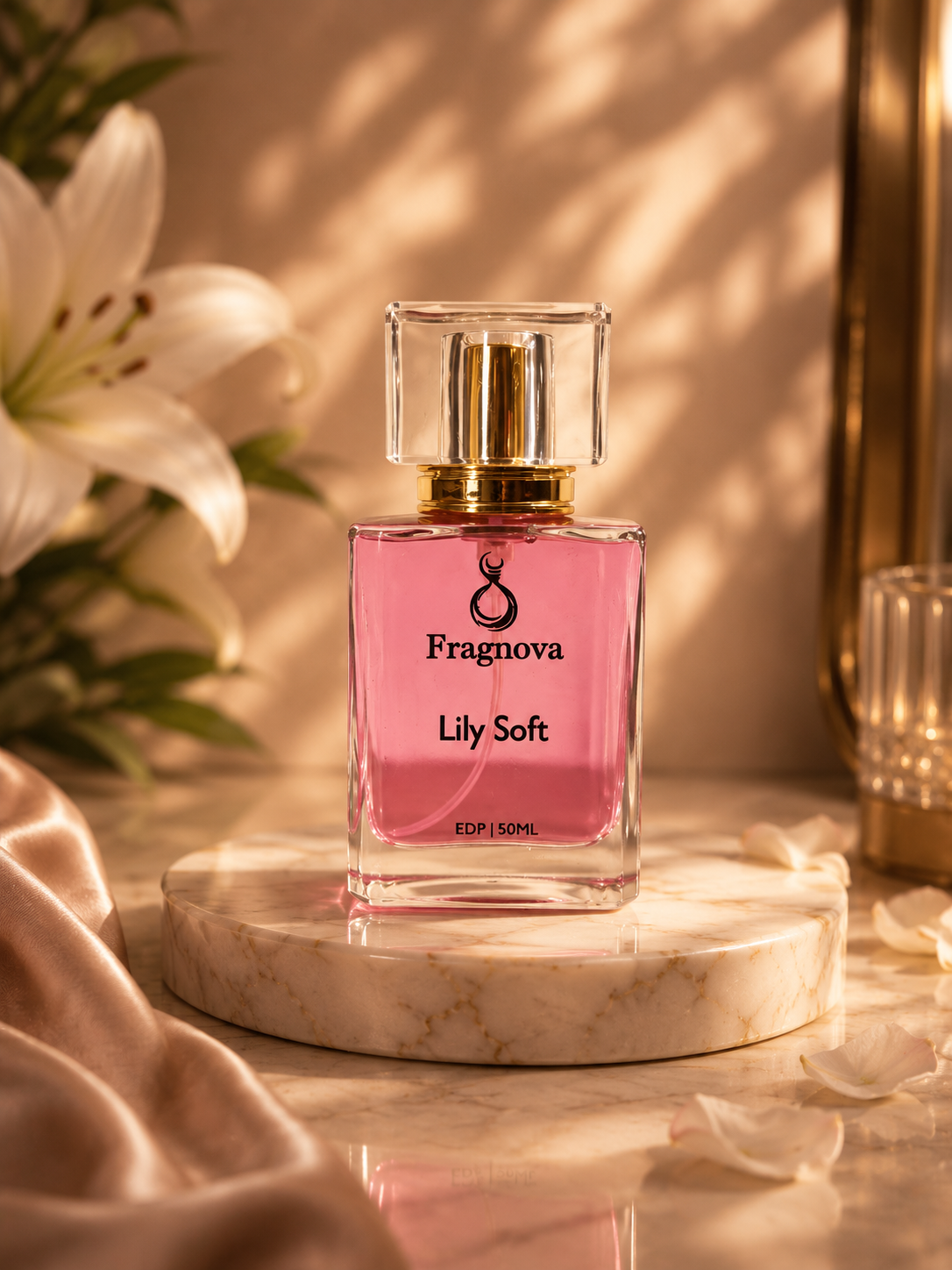 Fragnova Lily Soft 50ml Eau de Parfum inspired by Versace Bright Crystal for women